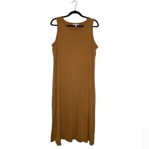 Elizabeth and James Midi Brown Tank Tshirt Dress Women’s Large Cotton Loose Fit